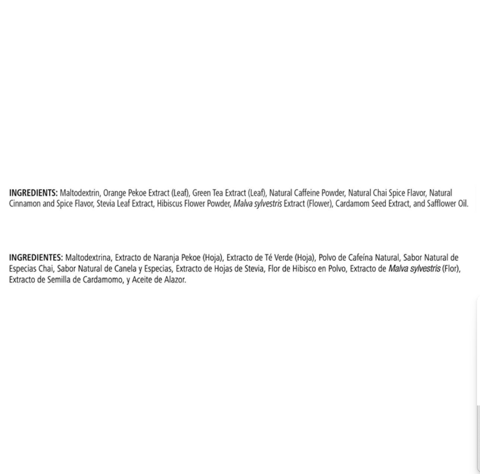 Herbal Tea Concentrate – Chai Flavor (Non-GMO Ingredients, Caffeine-Containing)