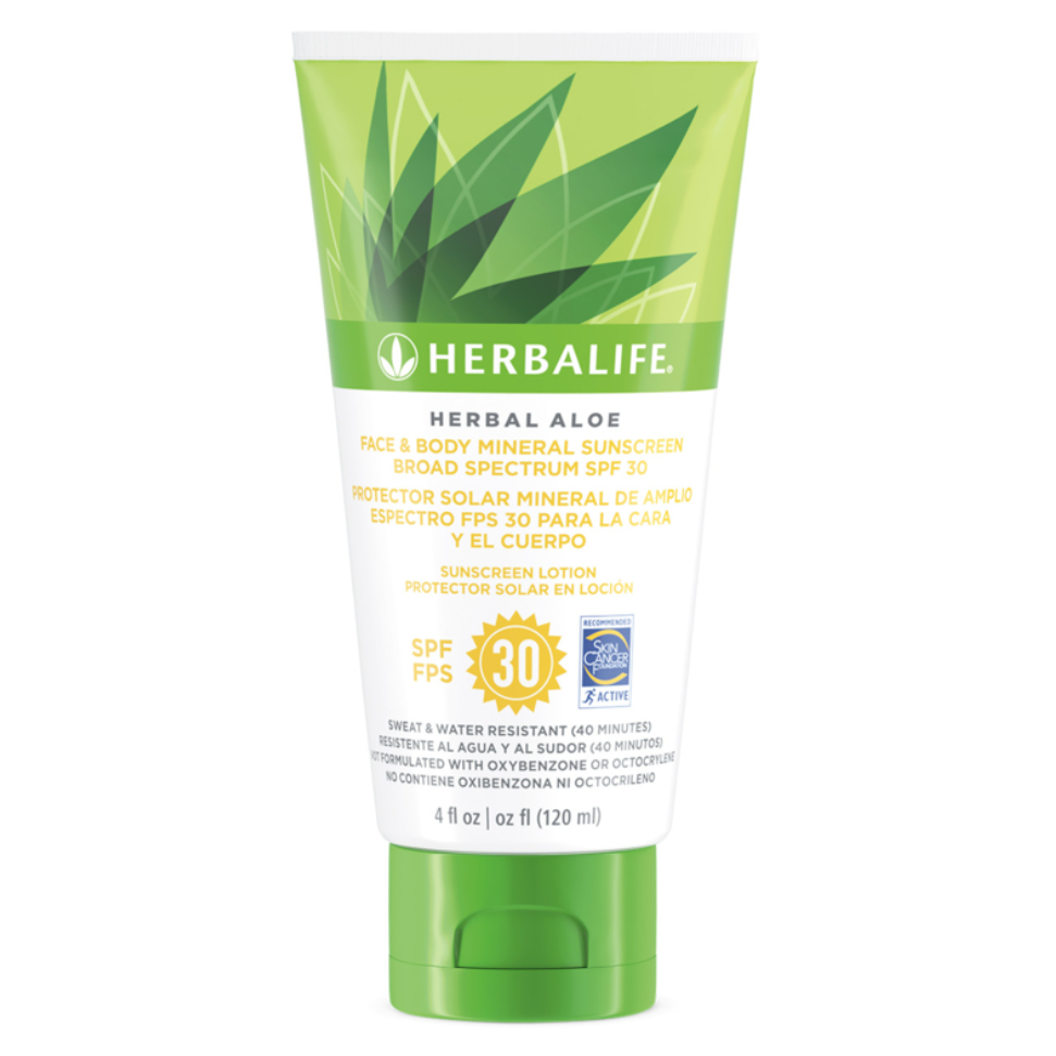 Herbal Aloe Mineral Sunscreen SPF 30 – Aloe Hydrating Lotion