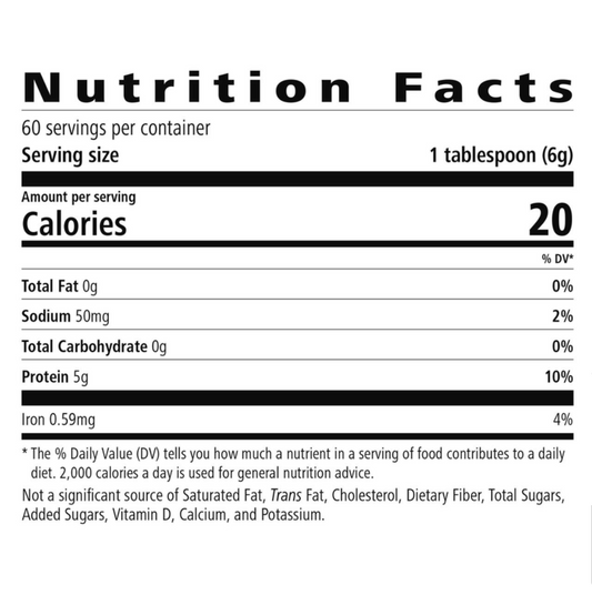 Personalized Protein Powder 12.7 Oz.
