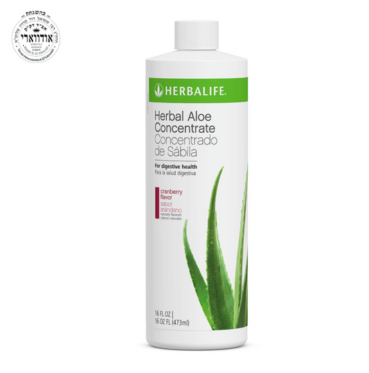 Herbal Aloe Concentrate Cranberry Flavor – Aloe Vera Drink Concentrate Pint
